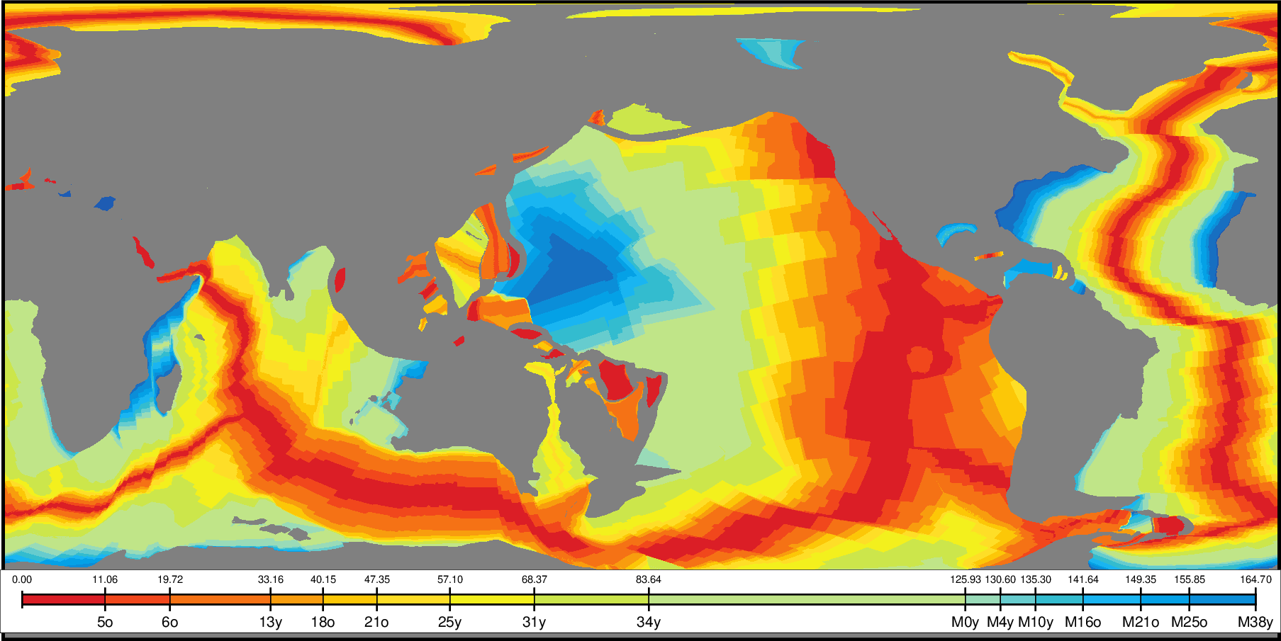 EarthByte Global Earth Seafloor Crustal Age
